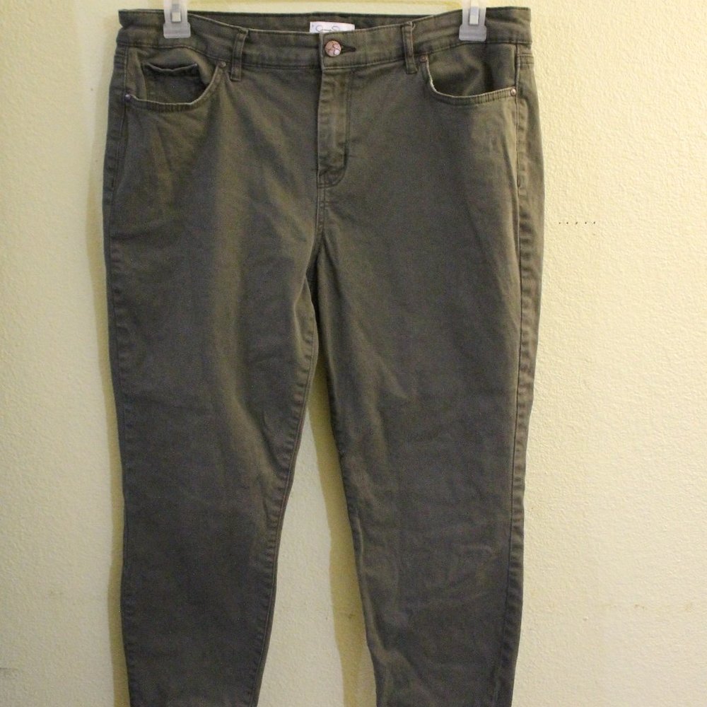 Olive Jessica Simpson Relaxed Skinny Crop Jeans 14